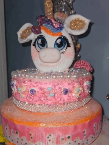 Unicorn fake cake