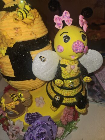 Betsy bumble bee fake cake