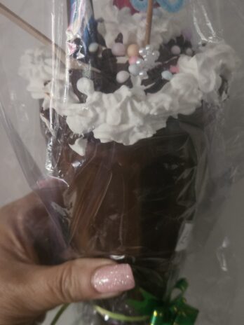 Chocolate milkshake -fake bake